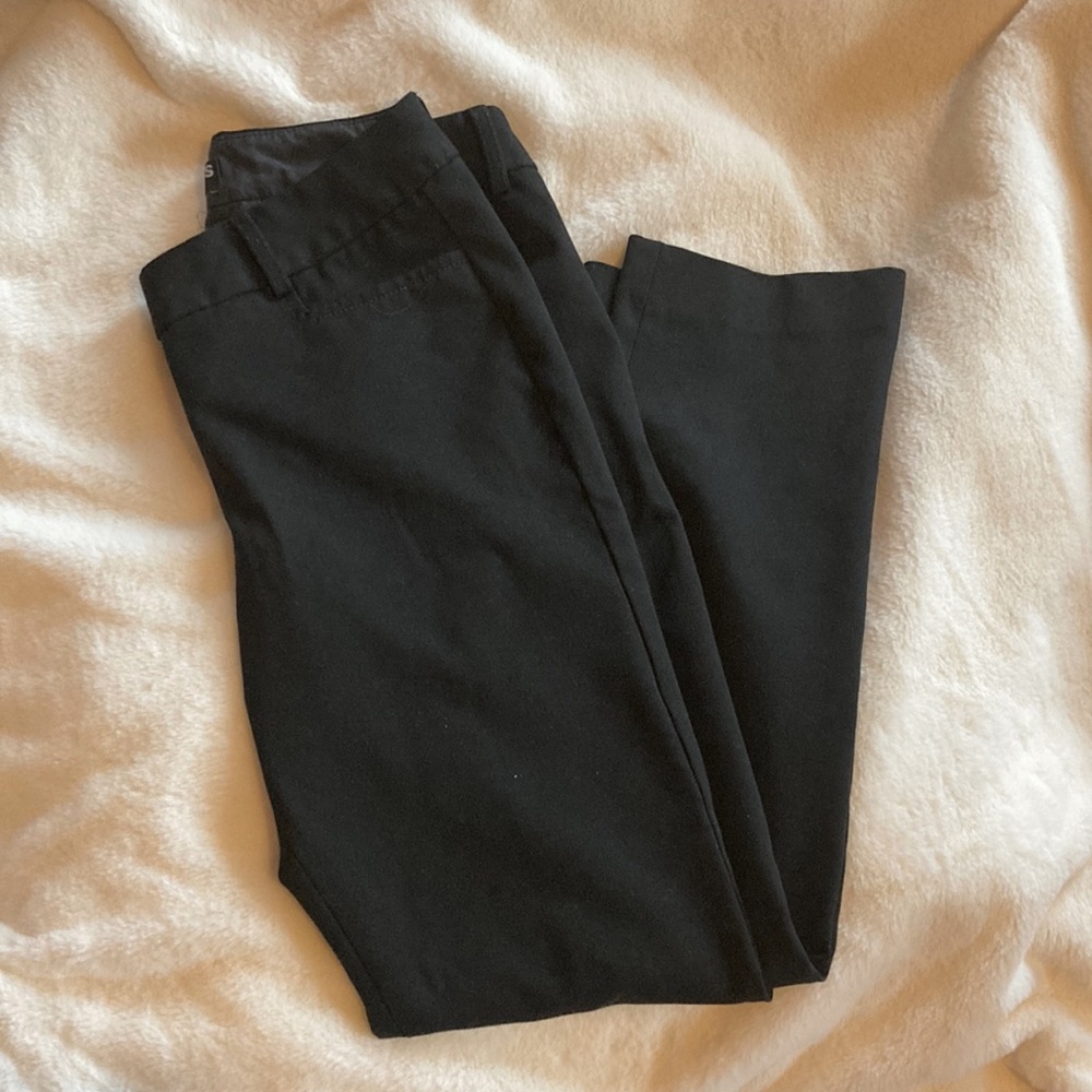 EXPRESS Columnist Black Work Pants 0S 0 short length